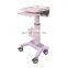 Medical Patient Monitor Trolley Aluminum and ABS Trolley for Hospital