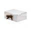 Luxury cardboard paper A4 white magnetic gift packaging box with ribbon