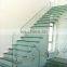 High quality CBM modern tempered glass tread stairs escaleras staircase