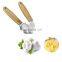 Factory direct sales wholesale wooden handle garlic press