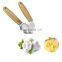 Factory direct sales wholesale wooden handle garlic press