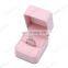 Fadeli Luxury Gift Jewellery Packaging Boxes For Pendant Necklace packing Custom Logo Pink Velvet Box Jewelry