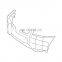 OEM 1648852965  FRONT BAR INNER SUPPORT  FOR MERCEDES  X164  GL-CLASS 2006-