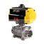 1/2 inch 2 Way 3PC 1000WOG Tri Clamp Stainless Steel Spring Return Pneumatic Actuator Ball Valve