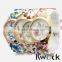 2014 New Fashion Wristwatch Silicone Printed Flower Casual Watch