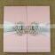 Korean Style Luxury Wholesale Wedding Invitations Silk Boxes