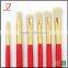 High Quality Private Label Wooden Handle White Hair Makeup Brush Set