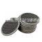 6 8 10 cm diameter stainless steel rimmed mesh disc