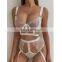 High Quality Wide Belt White Color Lace Decoration Sexy Lingerie Lingerie Femme 2021