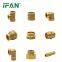 IFAN Factory Director Copper Plug Brass Pipe Fittings Plumbing Fitting Copper Yellow Color Female Thread Brass Plug