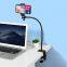 Gooseneck Cell Phone Holder with Clamp Lazy Bracket Phone Holder for Bed Flexible Mount Stand with Multiple Function