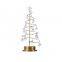 LED Desk Table Lamps Christmas Tree Lights Spiral Crystal Xmas Glass Decoration Lamp For Home Xmas Holiday Night lights
