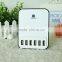 40W 6 ports mini multi port usb charger for all phones and android devices