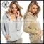 Autumn Fashion Long Sleeve Blank Gray Women Pullover Hoodies