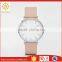 2016 Popular New Logo Custom watches Pink Strap Lady Wrist Watch