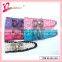 China supply wholesale hair jewelry headbands animal print bow crocet elastic women hairband (592-593)