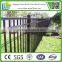 China supplier commercial 3 rails 5ft high black powder coated swiming pool fence