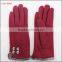 2016 spring new style woolen hand gloves women with raw edges