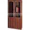 bookshelf 2 doors coffee color bookcase