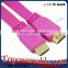 Colorful Super Thin with Ethernet High Speed Flat HDMI A Male to Male 2M HDMI Cable