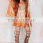 Ladies Lace Up Knee High Sandals Shoes Branded Stylish Suede High Thigh Boot