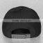 2016 fashion design your own black 100% cotton plain snapback hats wholesale