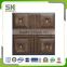 White Colored Simply Style Faux Leather 3D Tile For Home Decoration