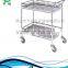 Hospital Stainless Steel Hot Water Bottle Medical Instrument Trolley Cart