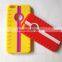 silicone yellow and pink funny cell phone accessories/silicone case cover