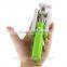 Mobile phone holder mini wired monopod with cable Christmas promotional gifts rainbow color cc selfie stick