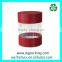 plastic cyinder transparent package bottle tube with cap
