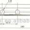 T slot bar for profile slot 8