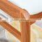 Modern wooden teak color arm chair with fashionble round table