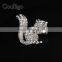 Fashion Jewelry Cute Little Squirrel Rhinestone Pin Brooch Women Girl Party Promotion Gift Apparel Accessories