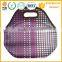 Kinds of pattern printing neoprene tote with zipper cooler lunch insulation bag                        
                                                Quality Choice