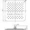 304 Stainless steel 10 inch square rain shower head watermark ARS1003Y