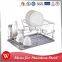 Easy to assemble 47x36x23.5CM 2-Tier Stainless Steel Wire dish drainer