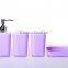 MZ Hot sale bathroom accessories set with lotion bottle ,tooth-brushing cup, toothbrush cup and soap box