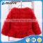 girls fur coat ,dress style pattern fur coats red