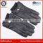 Helilai Customized Men Plain Warm Winter Black Leather Polyester Fur Linned Men Leather GLoves