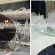 5mm black painted tempered coffee table top glass