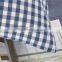 100% washed yarn dyed blue grid cotton sheet fabric