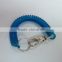 Plastic Spring Lanyard Coil With Snap Hook And Key Ring For Wholesale