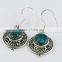 Perfaction !! Blue Copper Turquoise 925 Sterling Silver Earring, Silver Jewelry Wholesale, 925 Silver Jewelry