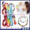Fashion bead pendant necklace BPA Free silicone baby teething necklace