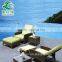 Factory manufacturer direct wholesale cheap outdoor beach rattan sun lounge chair set