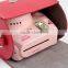 Korean Style Fujifilm Instax Camera Red Heart Leather Bag With Shoulder Belt, Instax Mini Leather Case Bag