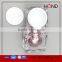 10g/15g/30g/50g tall square plastic spice jars,double wall acrylic cosmetic