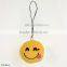 5.5cm Cute Emoji Smiley Sunglass Key Chain Toy Plush Gift Bag Accessory Ornament Children Gift