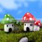 Colorful house shaped resin mushroom for garden decoration                        
                                                Quality Choice